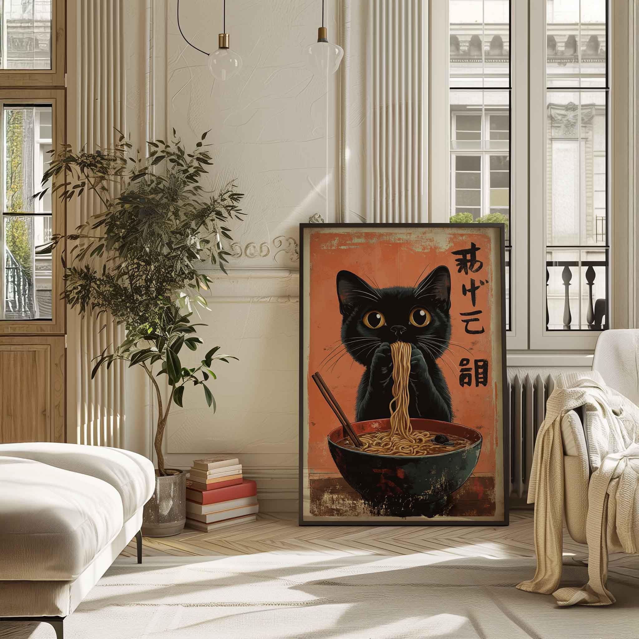 Adorable Black Art Print wall art