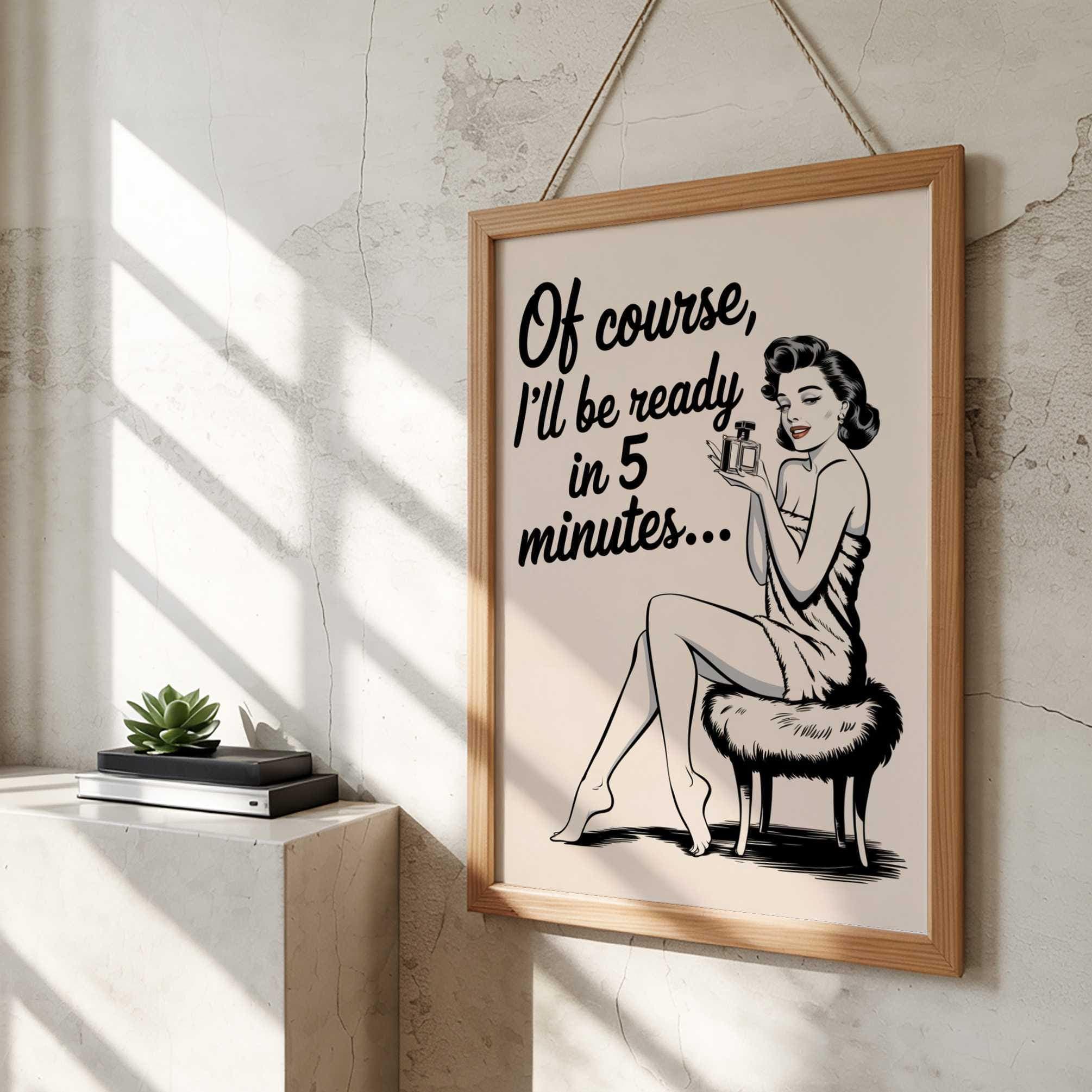 Funny Girls Art Print wall art