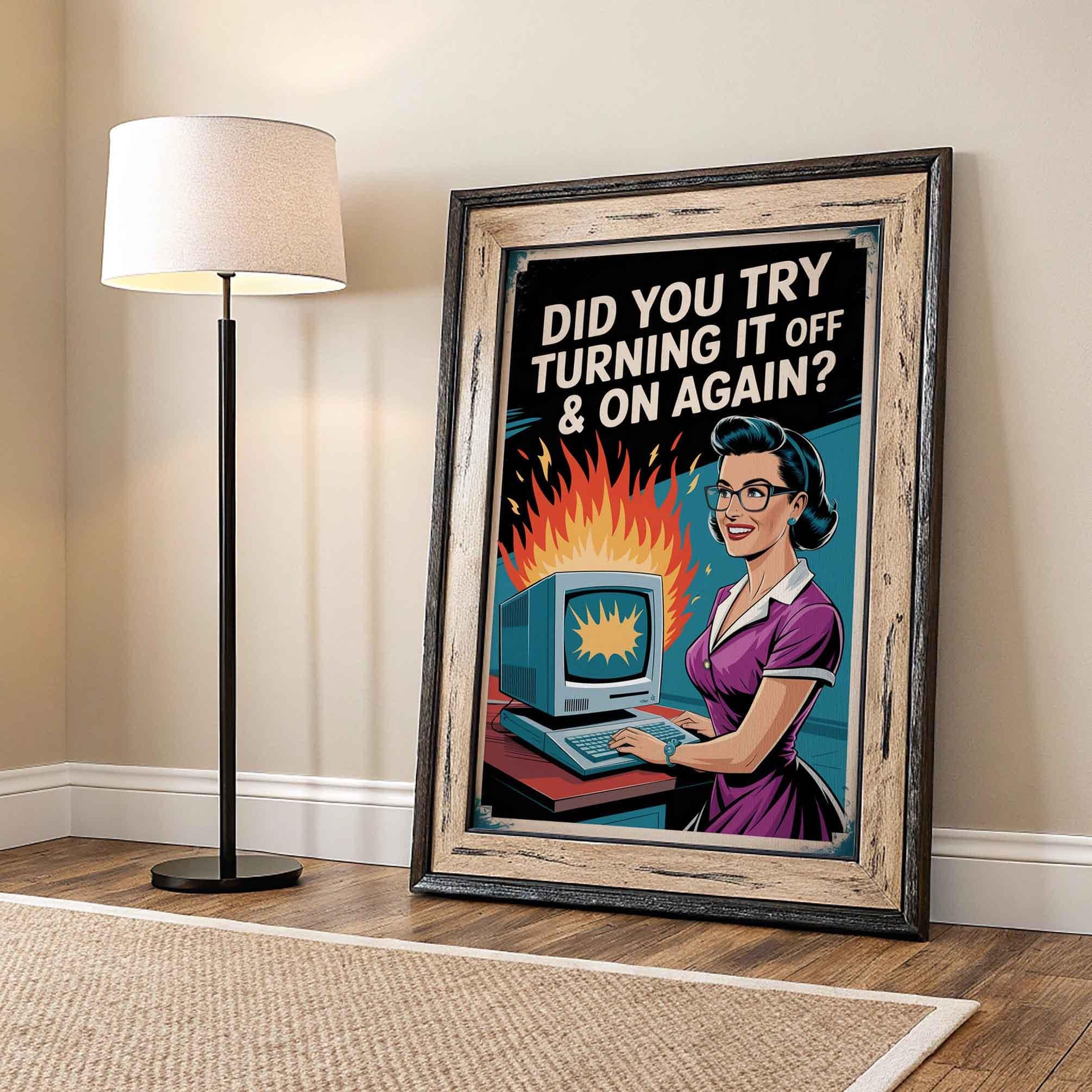 Retro IT Office Wall Art wall art