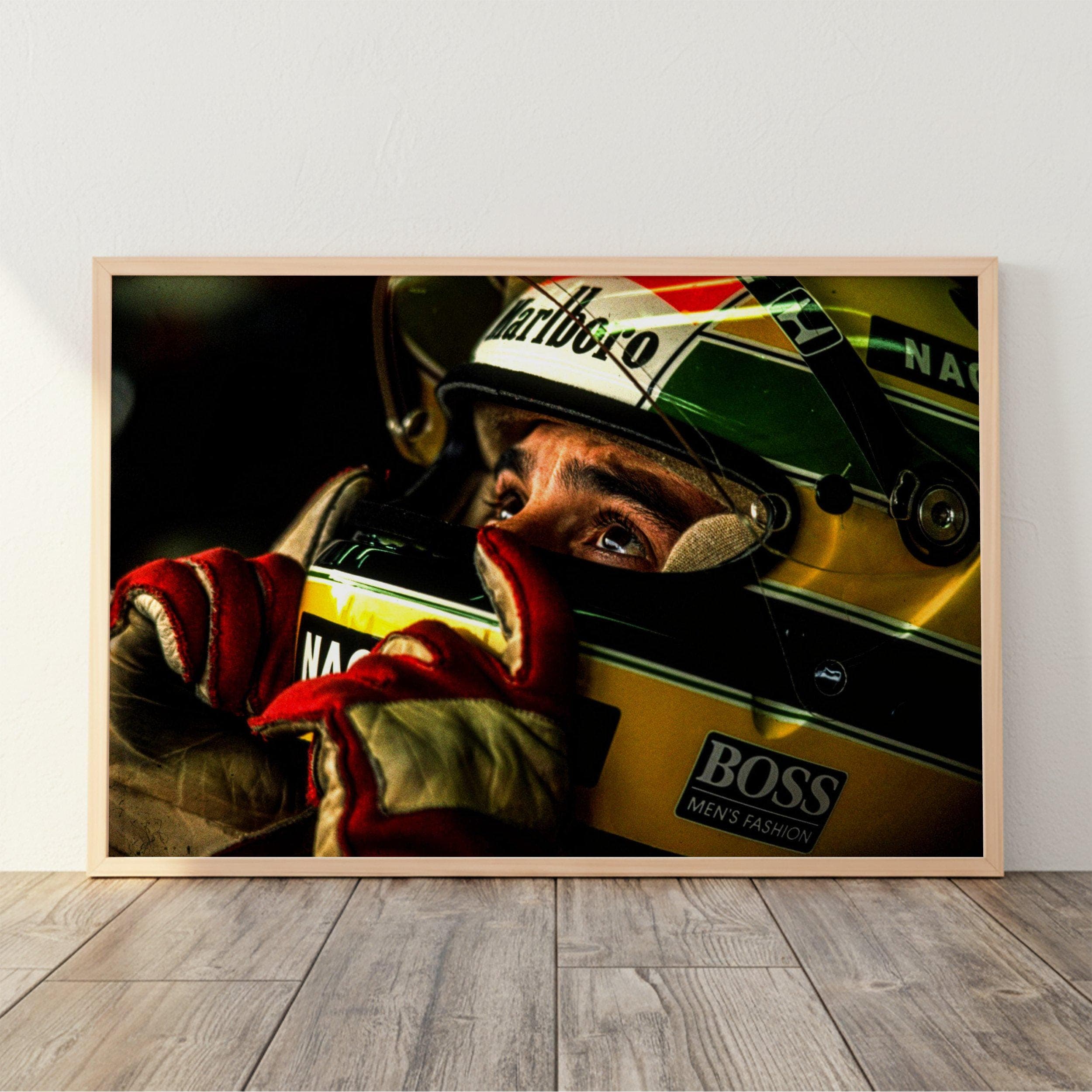 Ayrton Senna F1 Poster wall art