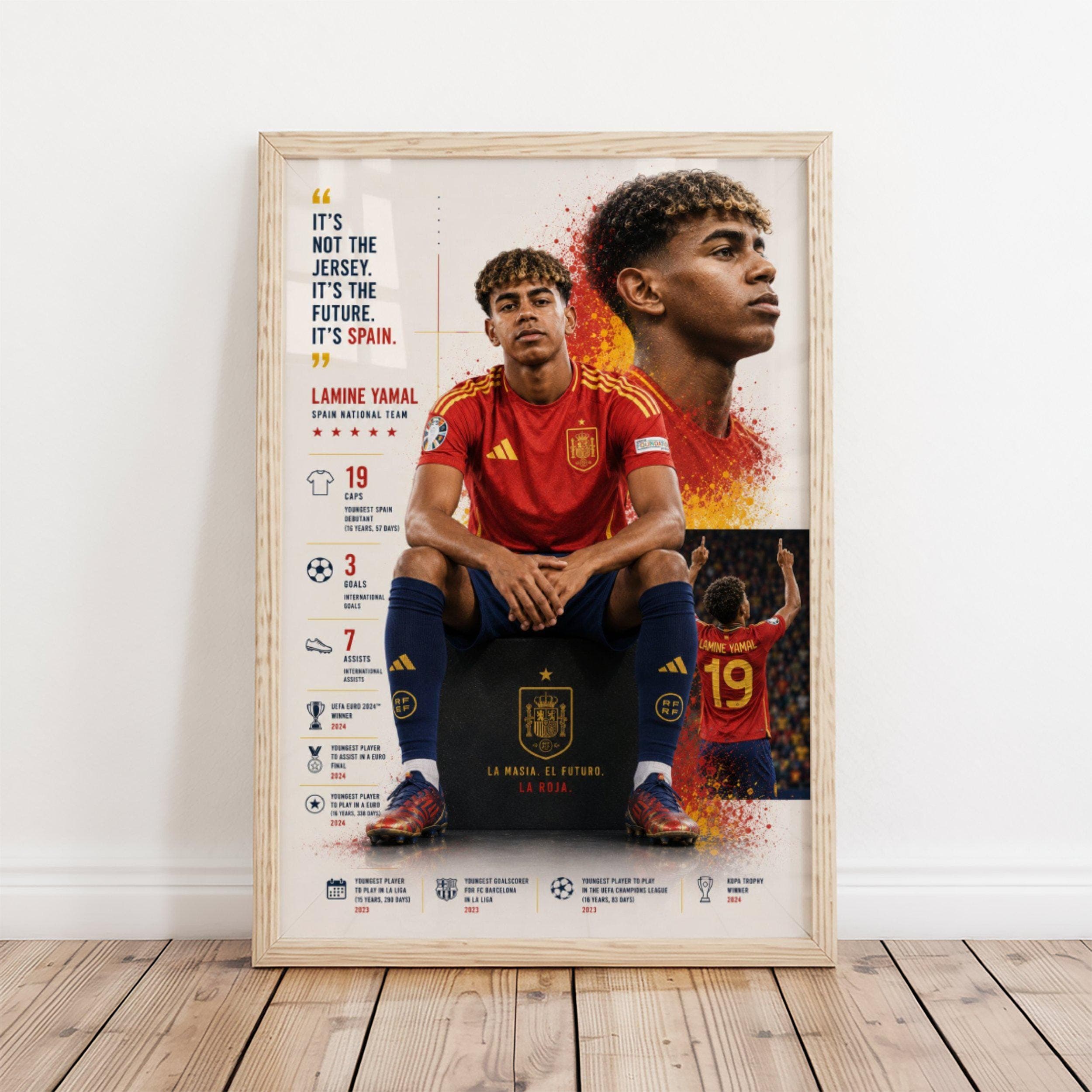 Lamine Yamal Spain Poster wall art