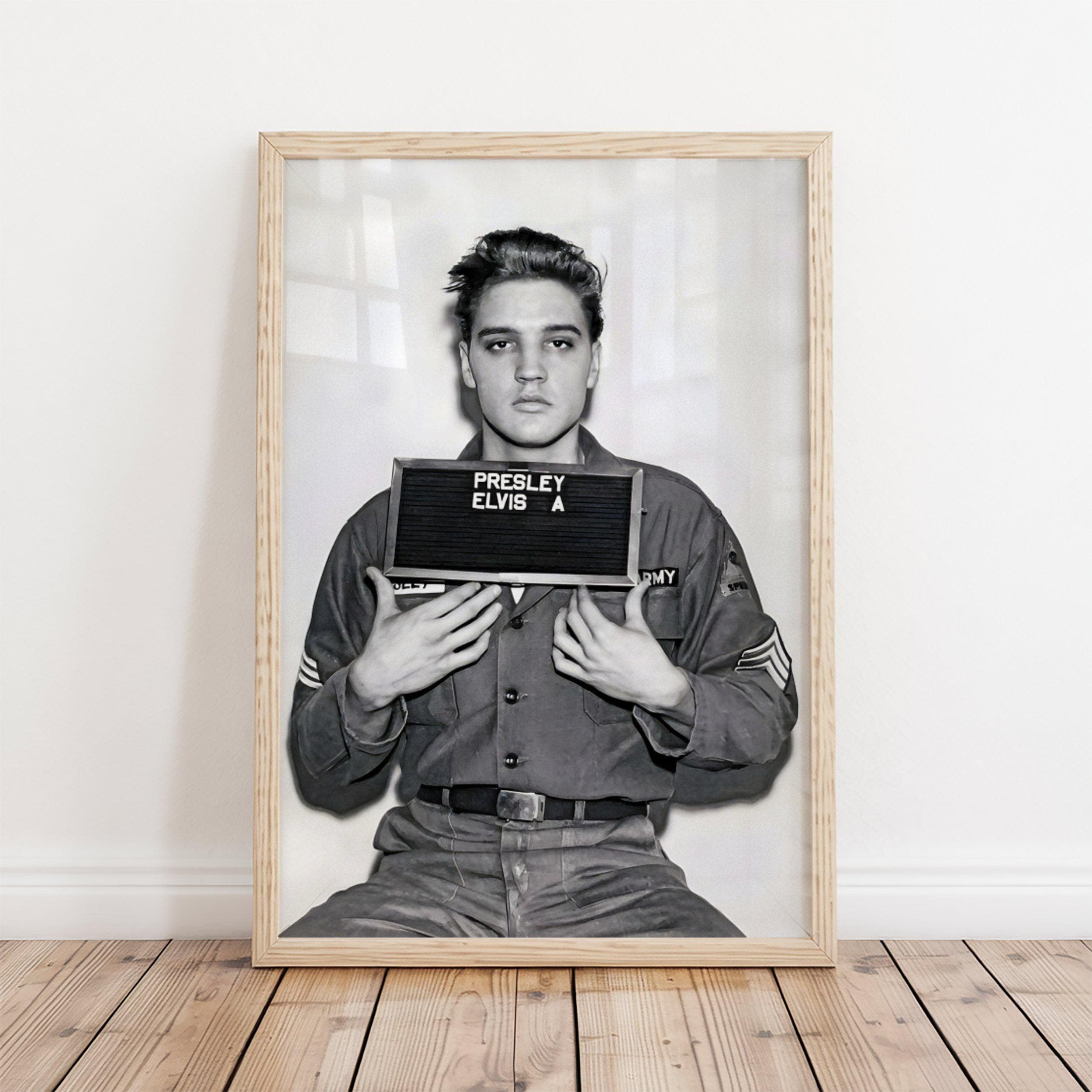 Elvis Presley Mugshot Poster wall art