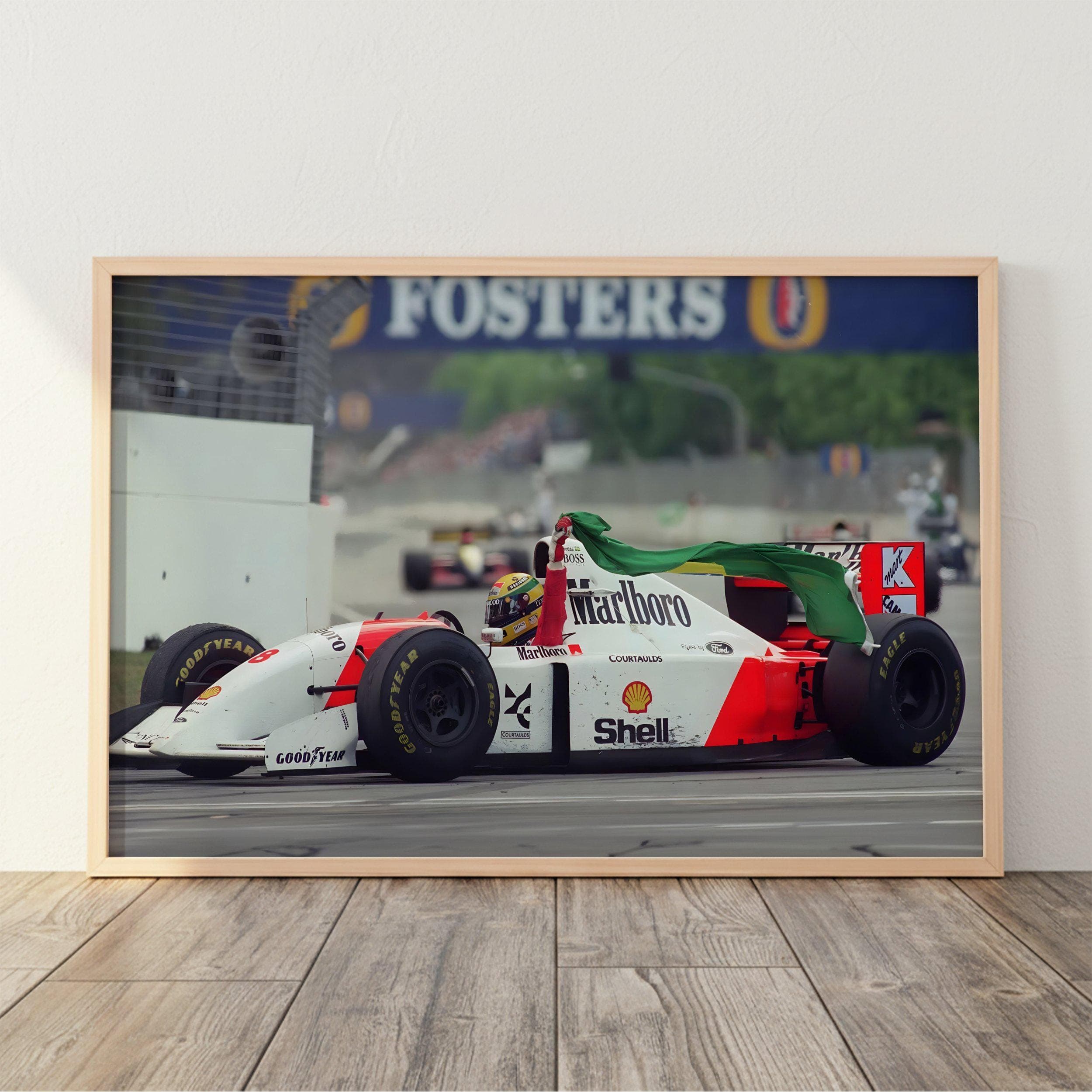 Ayrton Senna Brazil Poster wall art
