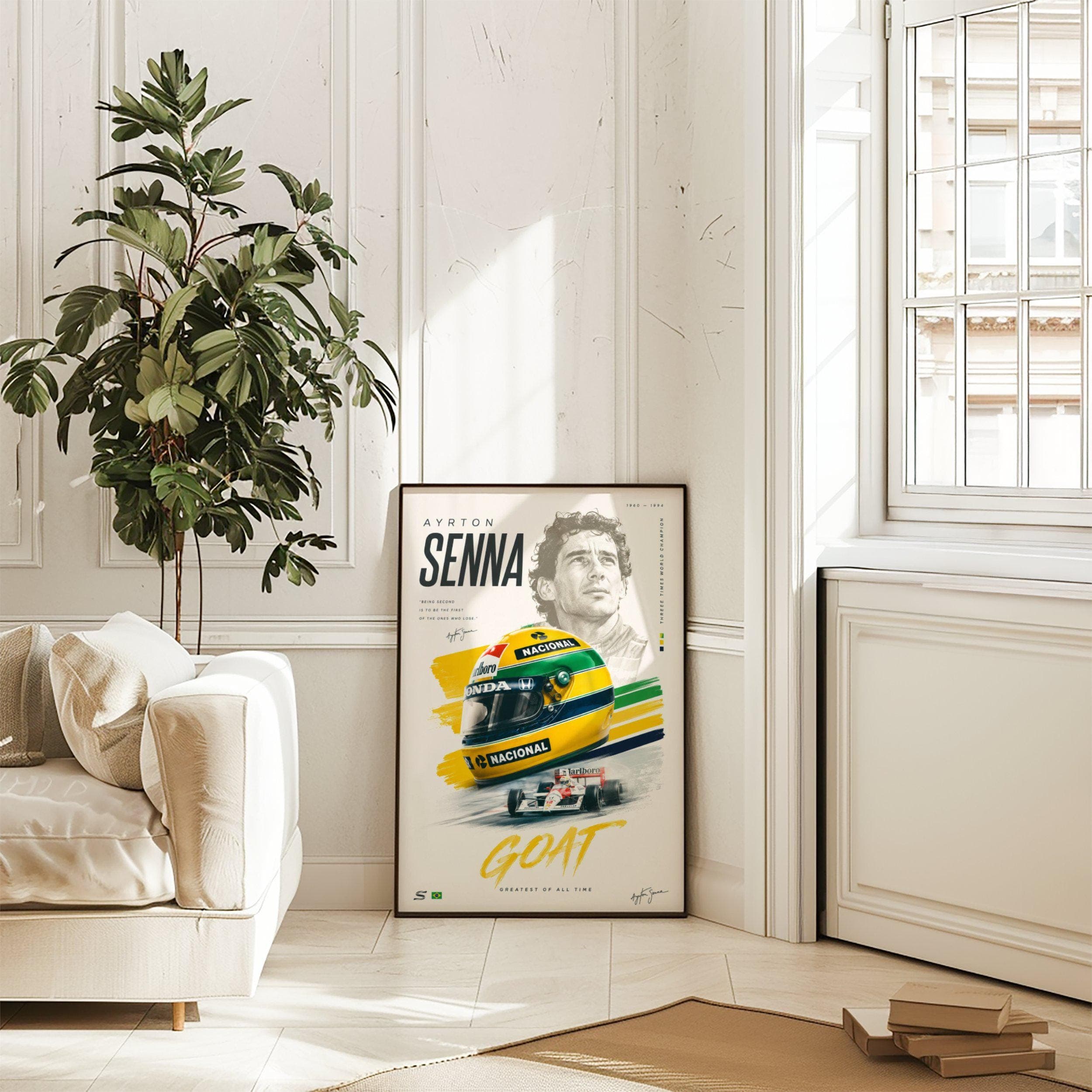 Ayrton Senna F1 Poster wall art