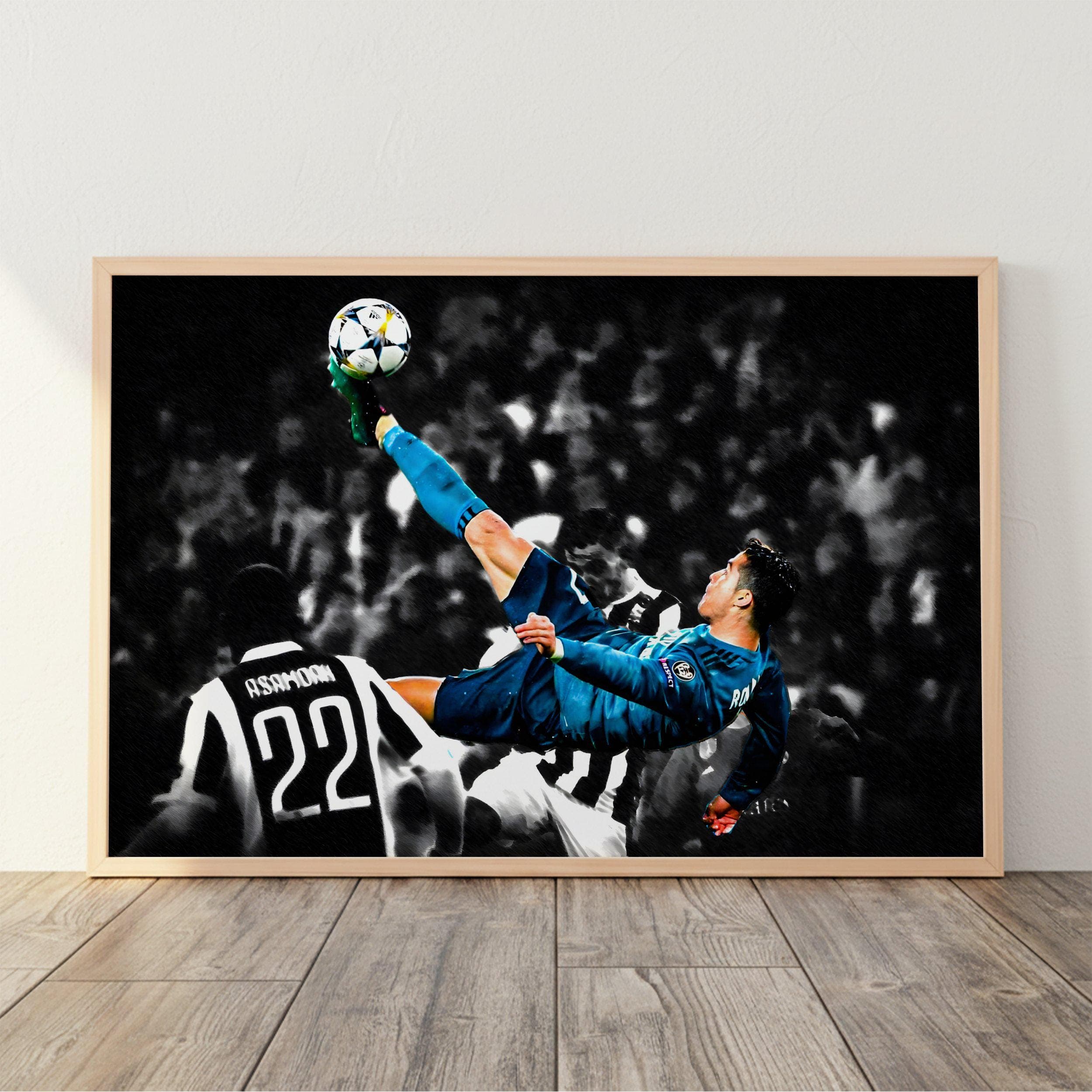 Cristiano Ronaldo Bicycle Kick Poster wall art
