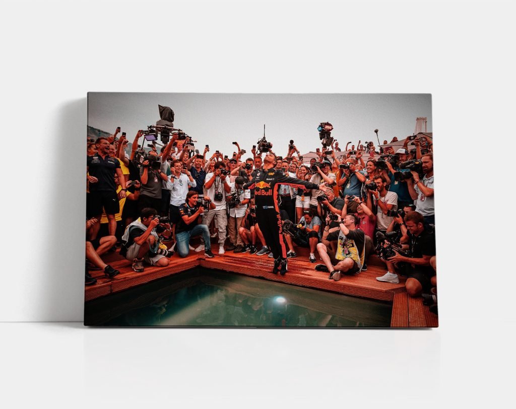 Daniel Ricciardo Poster, Formula 1 F1, Monaco GP print, Red Bull Racing Canvas Wall Art,  gift idea for him - Image 3