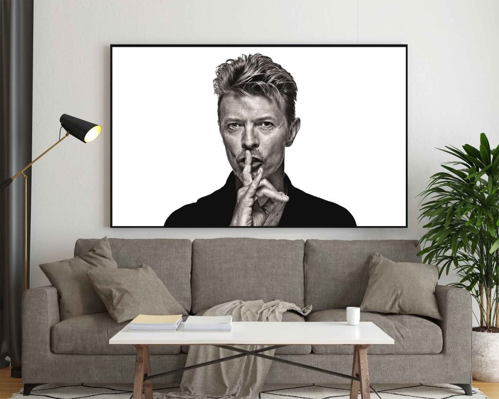 David Bowie Poster, Ziggy Stardust Music Canvas Wall Art, Rock Music icon - Image 7