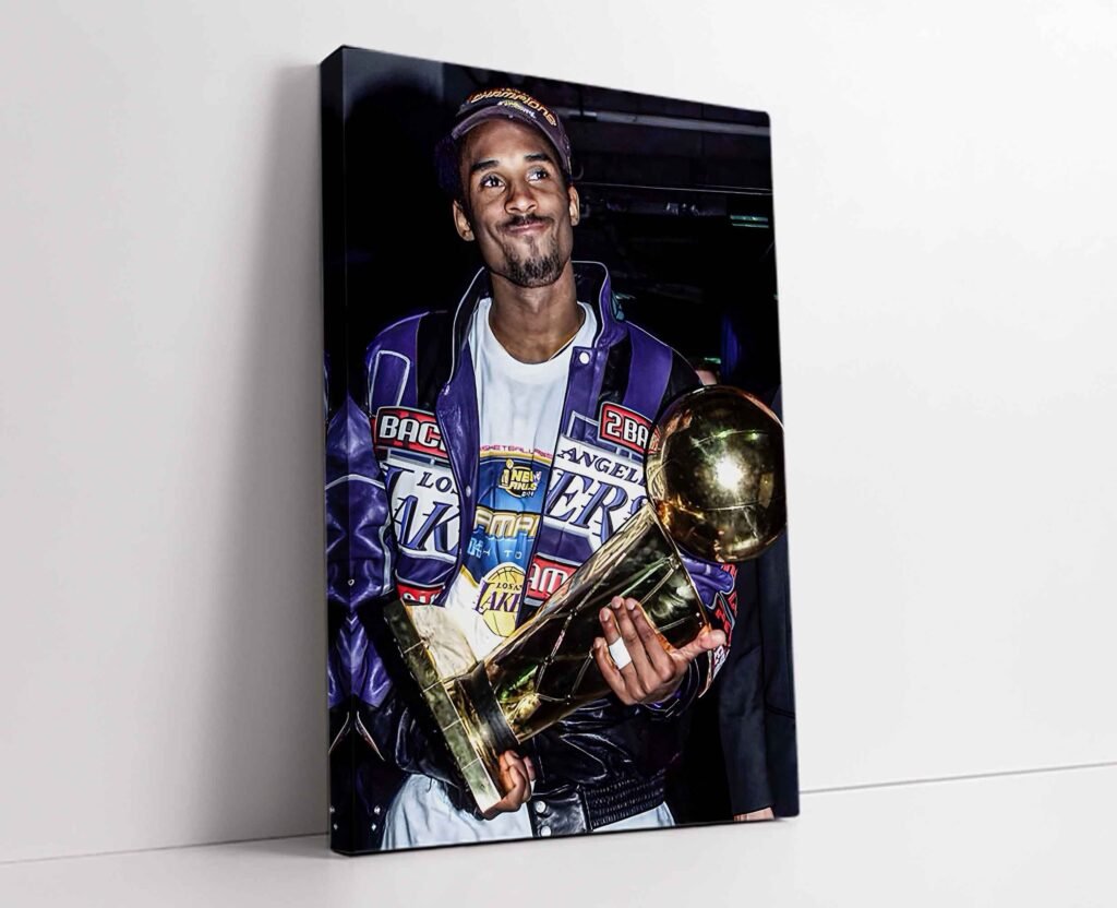 Kobe Bryant championship Poster print - NBA basketball, Lakers Canvas Wall Art, Mamba mentality - Image 6