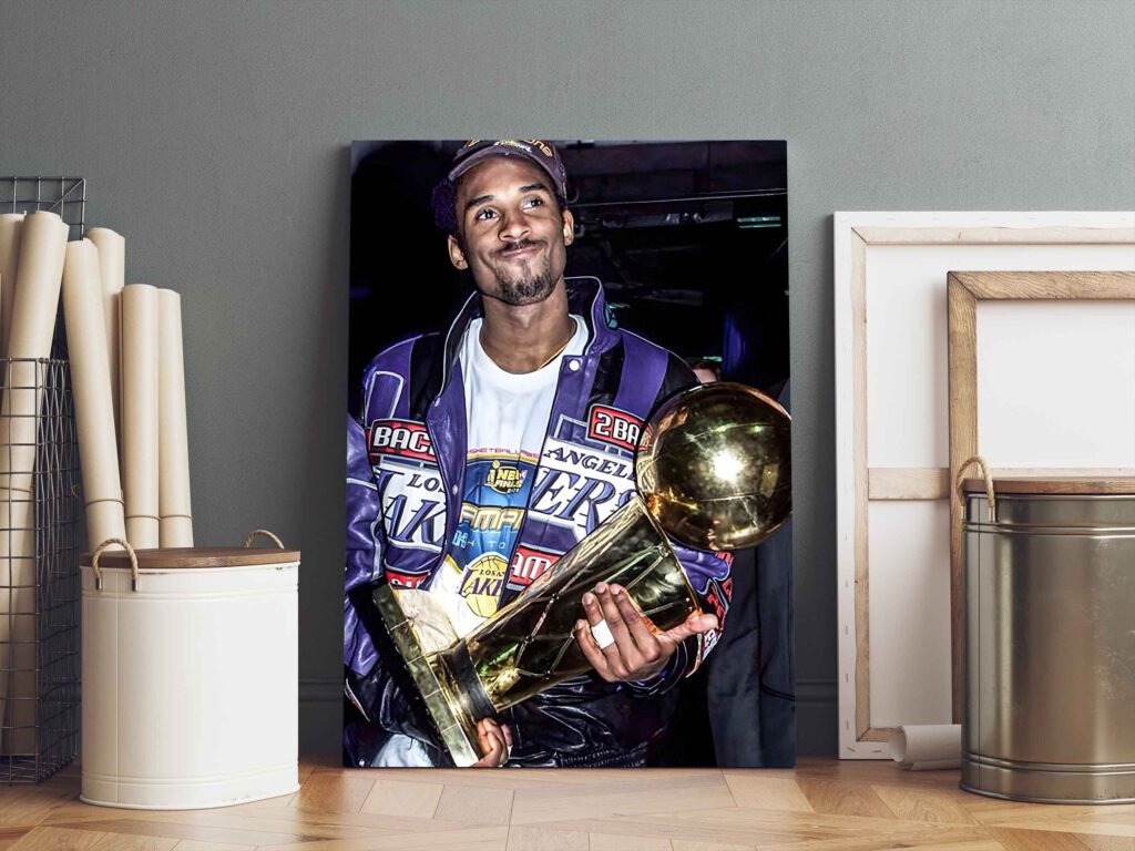Kobe Bryant championship Poster print - NBA basketball, Lakers Canvas Wall Art, Mamba mentality - Image 7