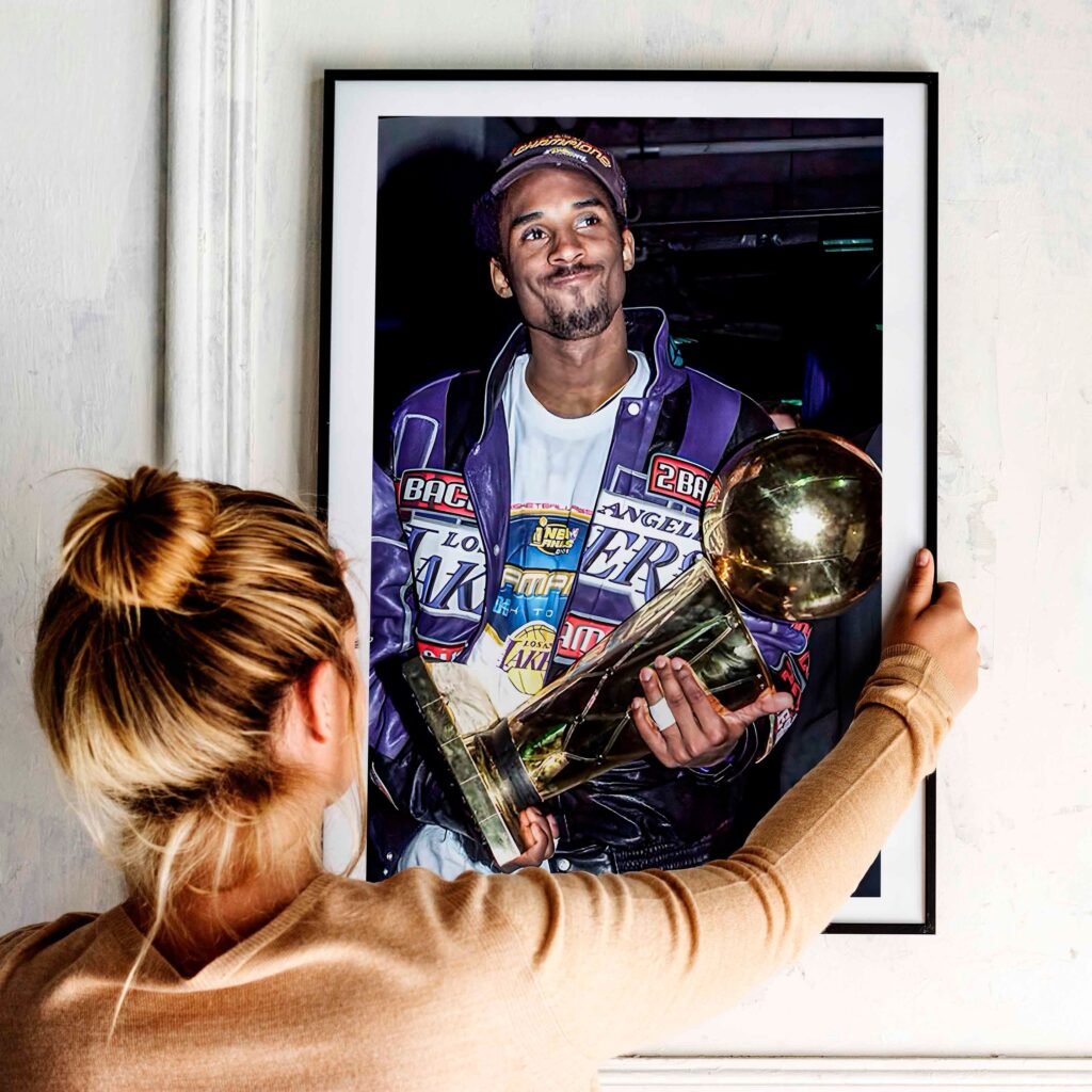 Kobe Bryant championship Poster print - NBA basketball, Lakers Canvas Wall Art, Mamba mentality - Image 8