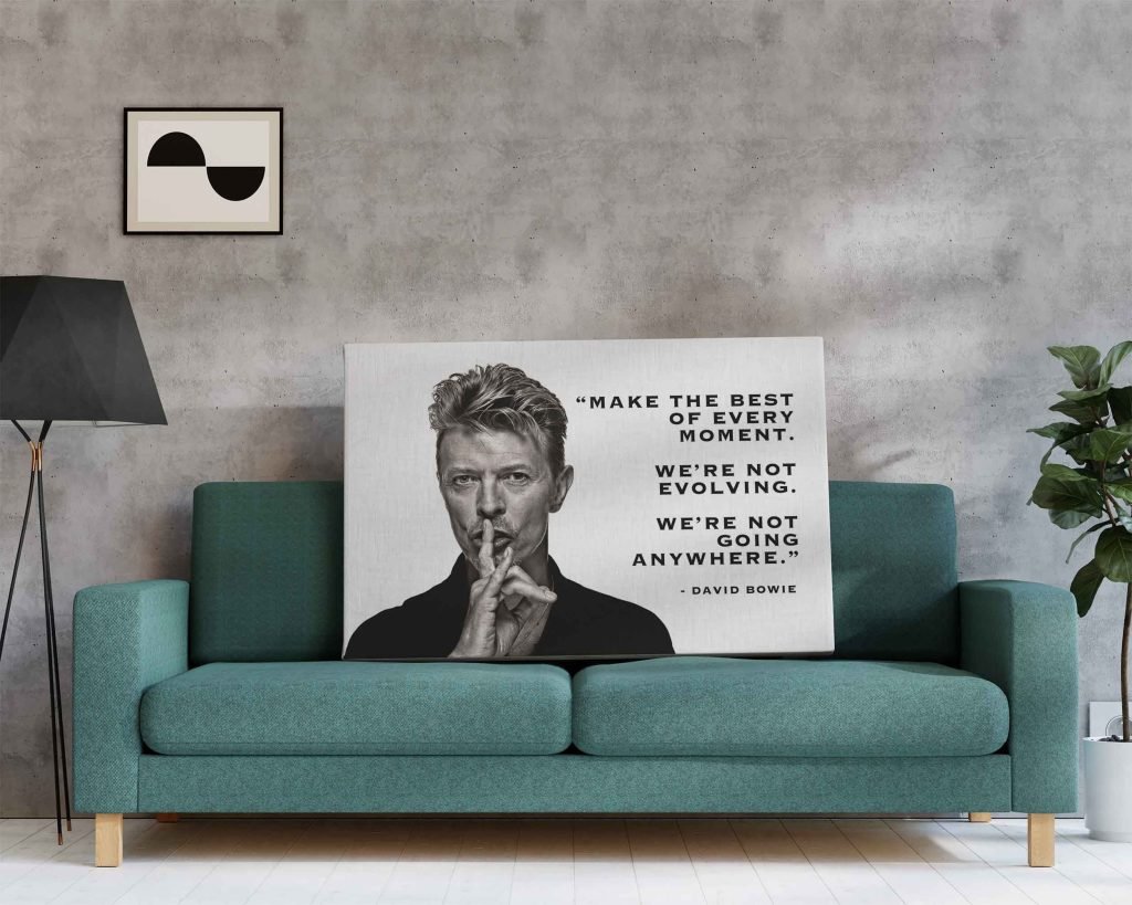 David Bowie Poster, Ziggy Stardust Music Canvas Wall Art, Gift Idea for Music Fans - Image 4