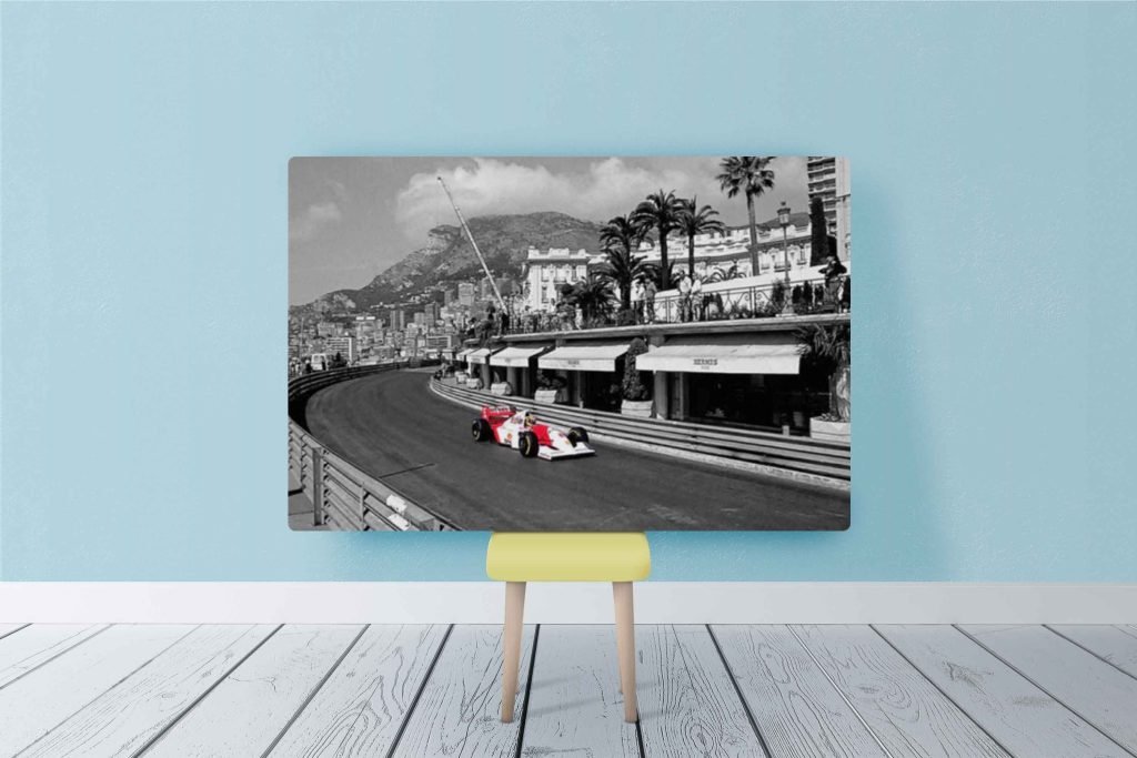 Ayrton Senna Poster Print - McLaren F1 Canvas - Monaco GP Black and White Poster - Formula 1 F1 Wall Art - Gift Idea for Motorsport Fans - Image 5