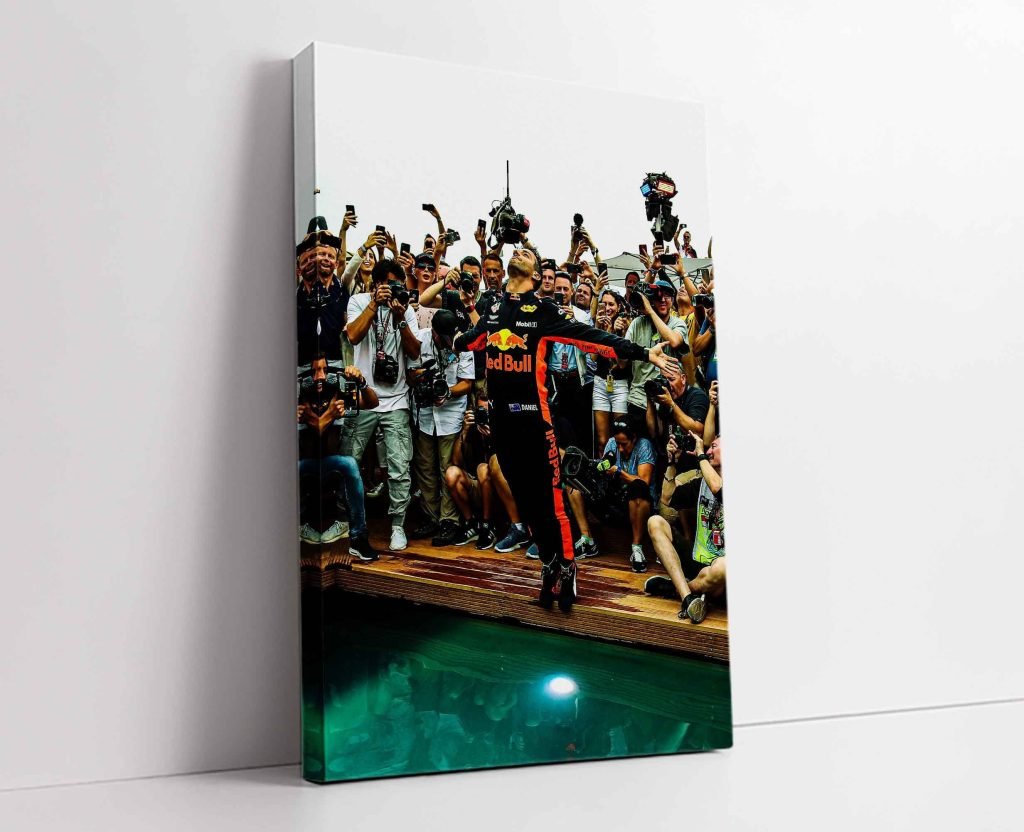 Daniel Ricciardo Poster print - Formula 1 F1 Monaco GP Print - Red Bull Racing Canvas Wall Art - Gift Idea for Him - Motorsport Decor - Image 6