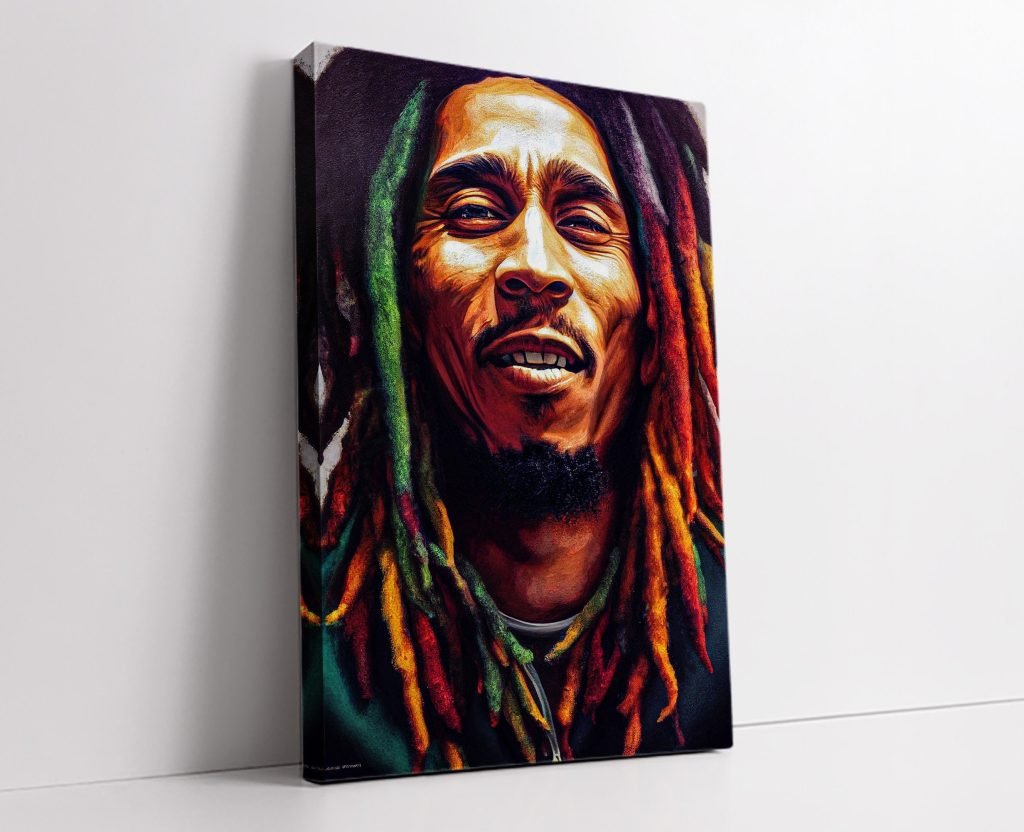 Bob Marley Poster, Reggae Music Vintage Canvas Wall Art, No Woman No Cry print - Image 8