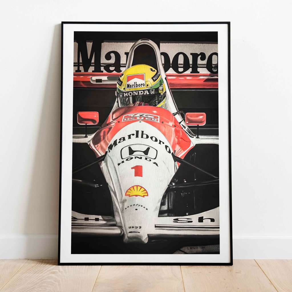 Ayrton Senna Poster Print - McLaren F1 Canvas - Monaco GP - Formula 1 Racing Wall Art - Image 3