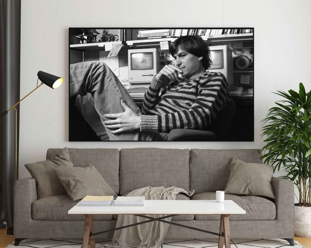 Steve Jobs poster print, Think Different Apple Canvas Wall art print, Time inc - Image 3