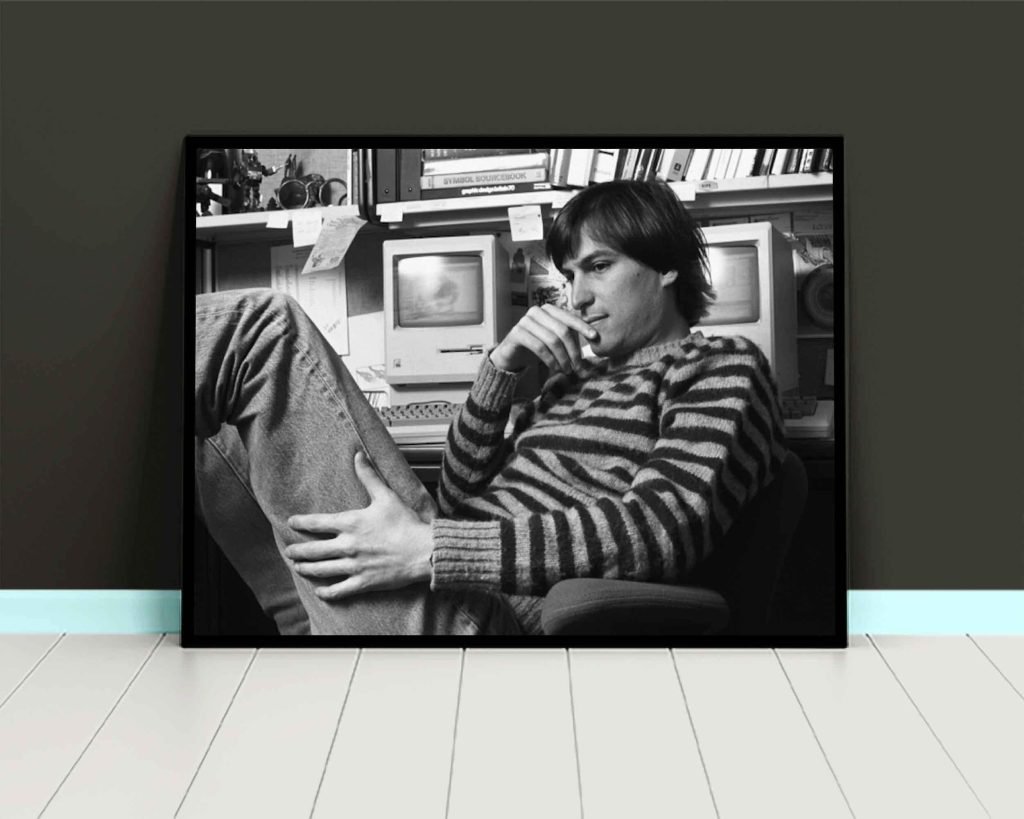 Steve Jobs poster print, Think Different Apple Canvas Wall art print, Time inc - Image 5