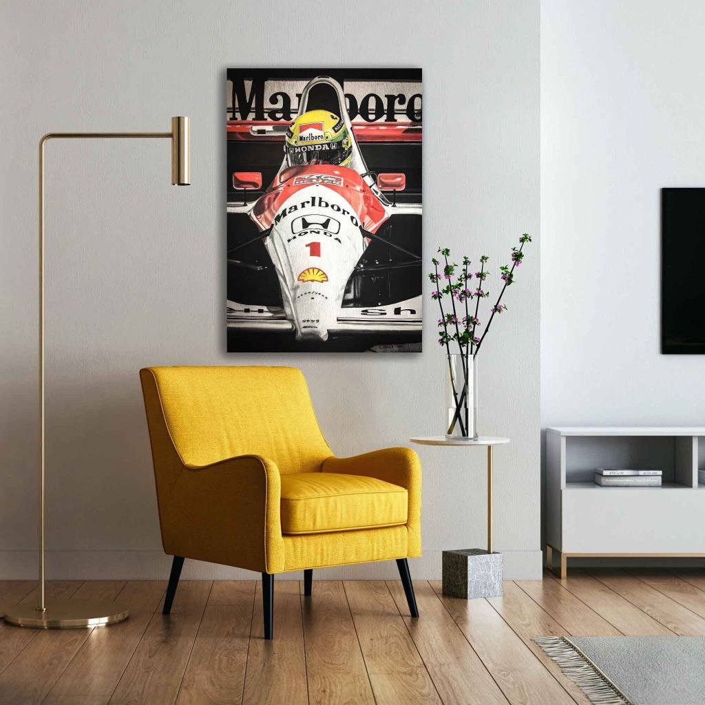 Ayrton Senna Poster Print - McLaren F1 Canvas - Monaco GP - Formula 1 Racing Wall Art - Image 7