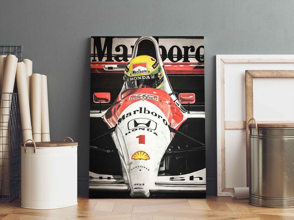 Ayrton Senna Poster Print - McLaren F1 Canvas - Monaco GP - Formula 1 Racing Wall Art - Image 8