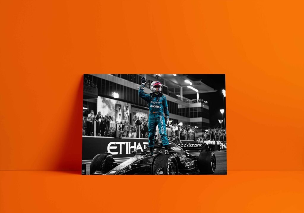 Sebastian Vettel poster, Formula 1 Retire Canvas Wall Art, Aston Martin F1 print, Sports poster - Image 5