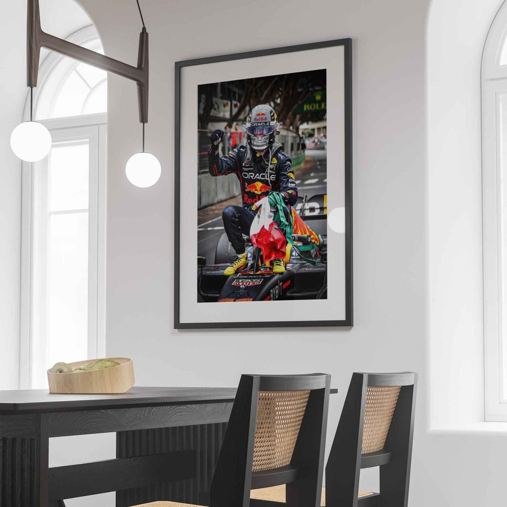 Checo Perez poster, Sergio Perez poster, Red Bull F1 Racing Formula 1 Monaco GP Win Canvas Wall Art - Image 7