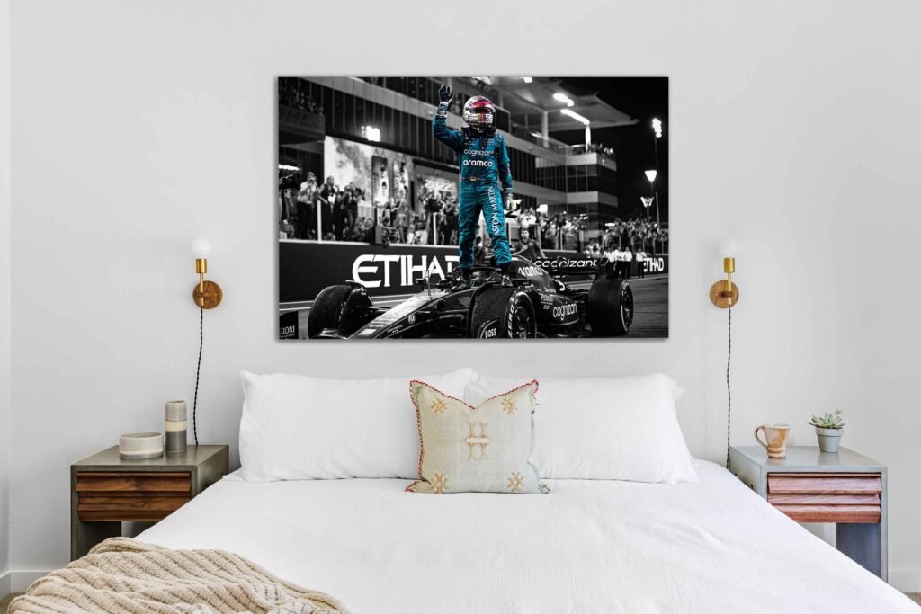 Sebastian Vettel poster, Formula 1 Retire Canvas Wall Art, Aston Martin F1 print, Sports poster - Image 6