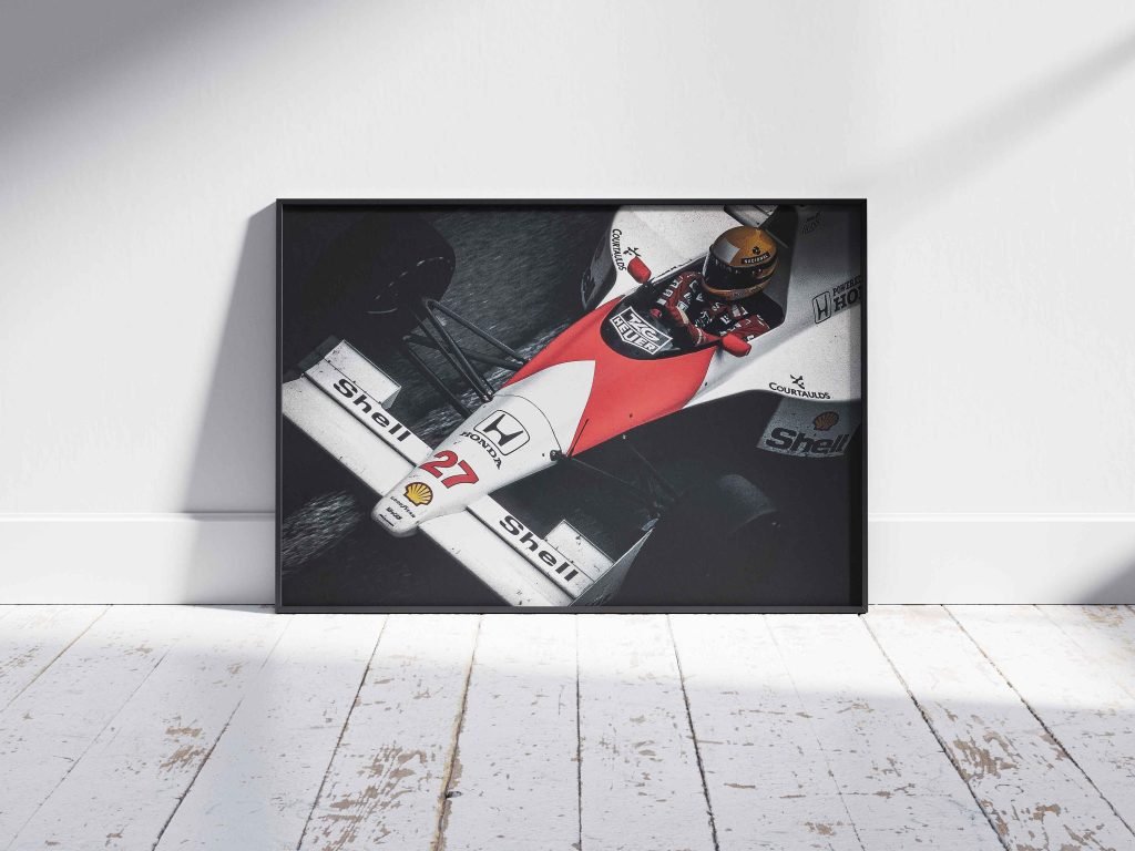 Formula 1 poster - Ayrton Senna Print - Mclaren F1 Canvas wall art - Monaco GP Gift Idea - Image 3