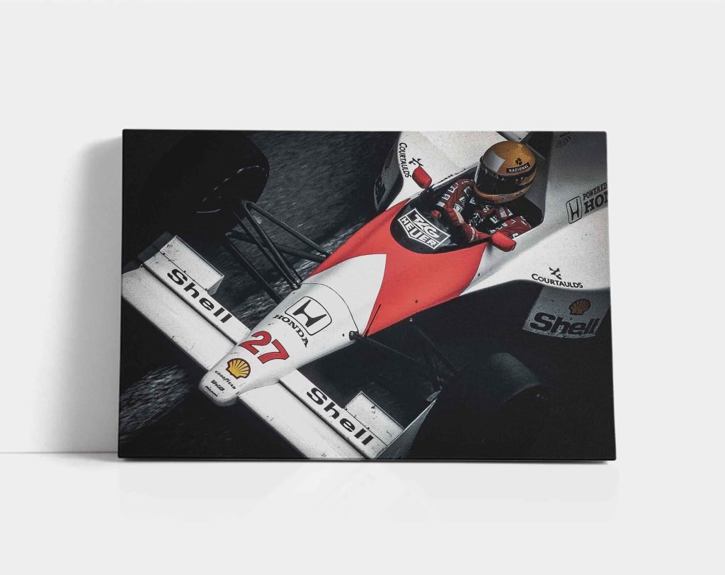 Formula 1 poster - Ayrton Senna Print - Mclaren F1 Canvas wall art - Monaco GP Gift Idea - Image 4