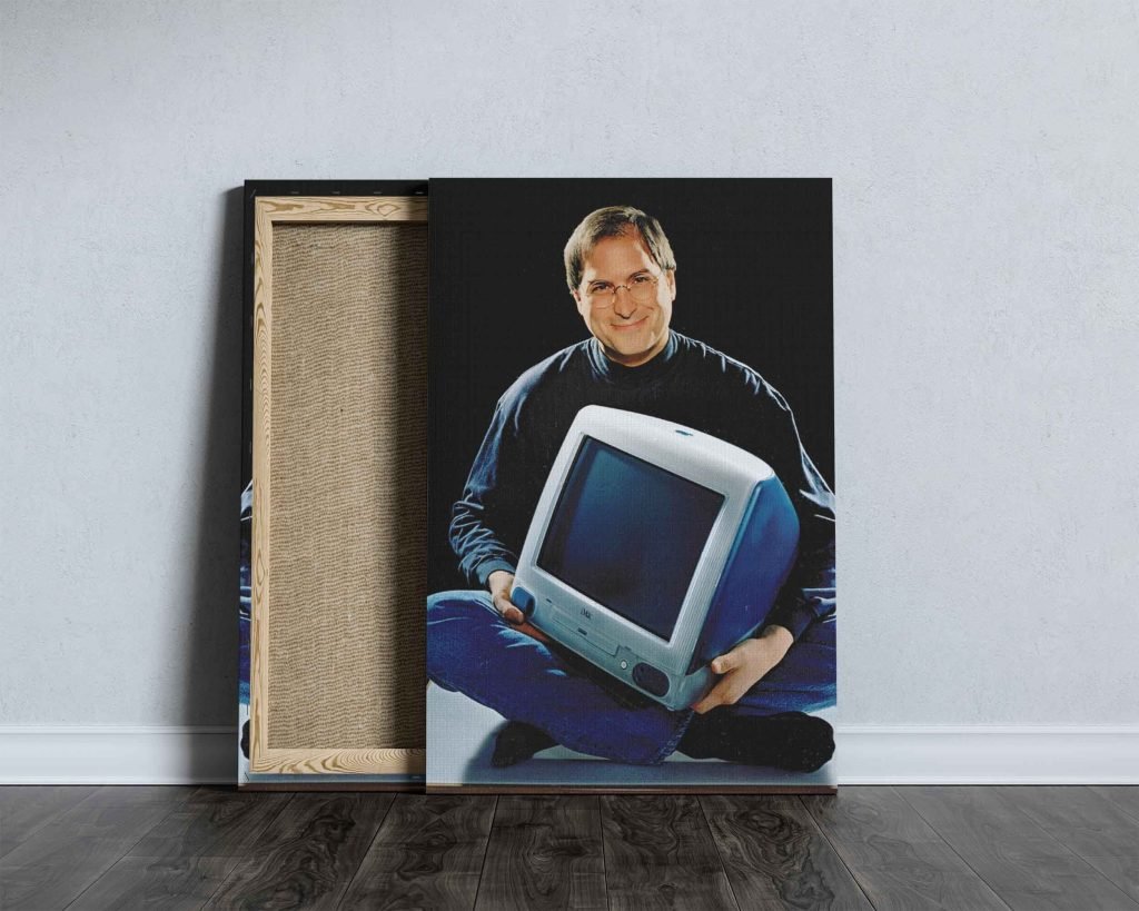 Steve Jobs poster, Think Different Apple Canvas Wall art print, Time Magazine photo - Image 4