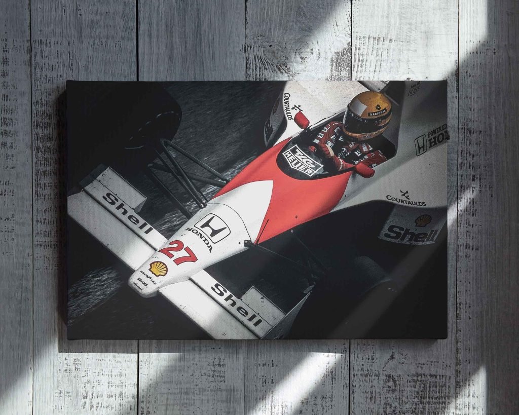 Formula 1 poster - Ayrton Senna Print - Mclaren F1 Canvas wall art - Monaco GP Gift Idea - Image 7