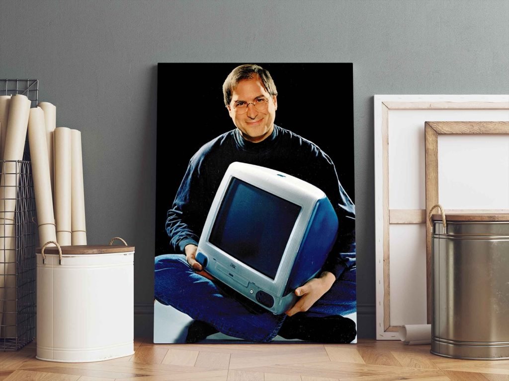 Steve Jobs poster, Think Different Apple Canvas Wall art print, Time Magazine photo - Image 8