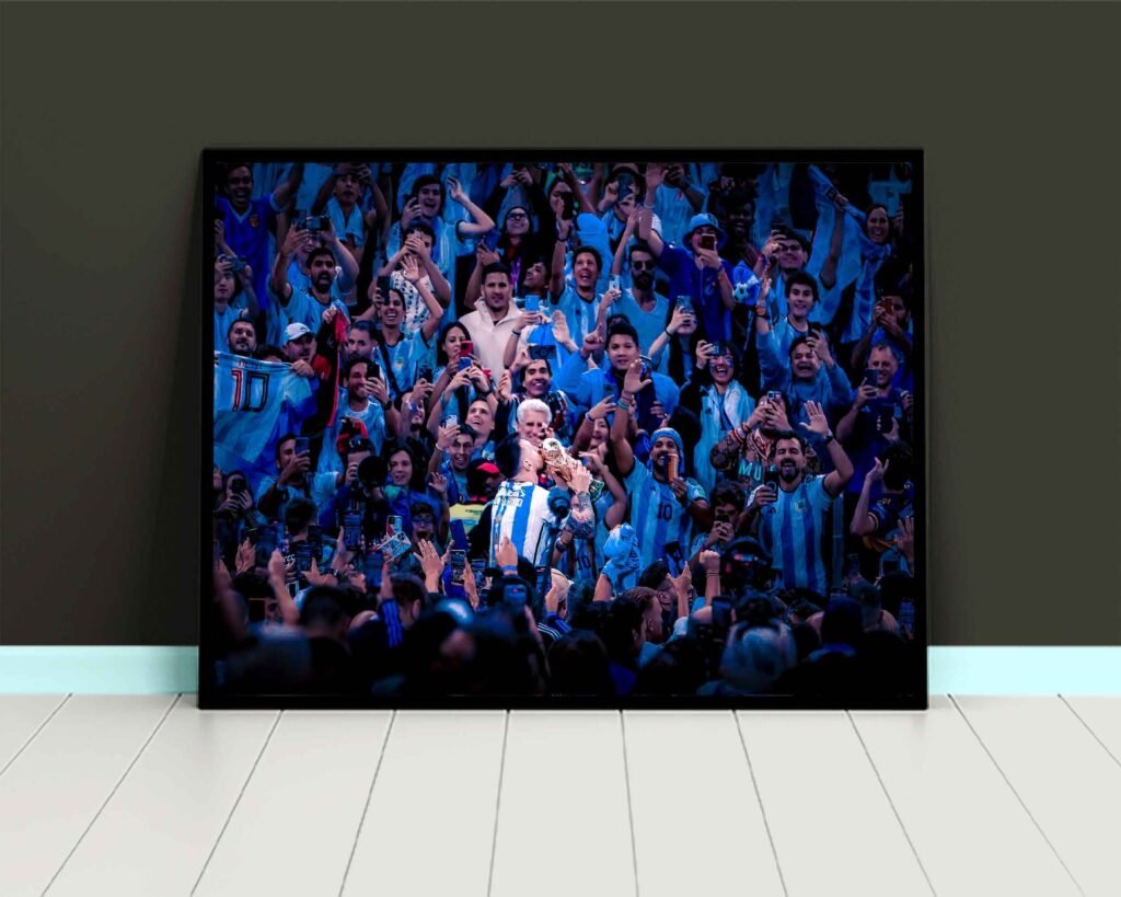 Lionel Messi poster, Argentina Canvas Wall Art, 2022 FIFA Football World Cup print, Barcelona Football Soccer GOAT Sports poster - Image 6