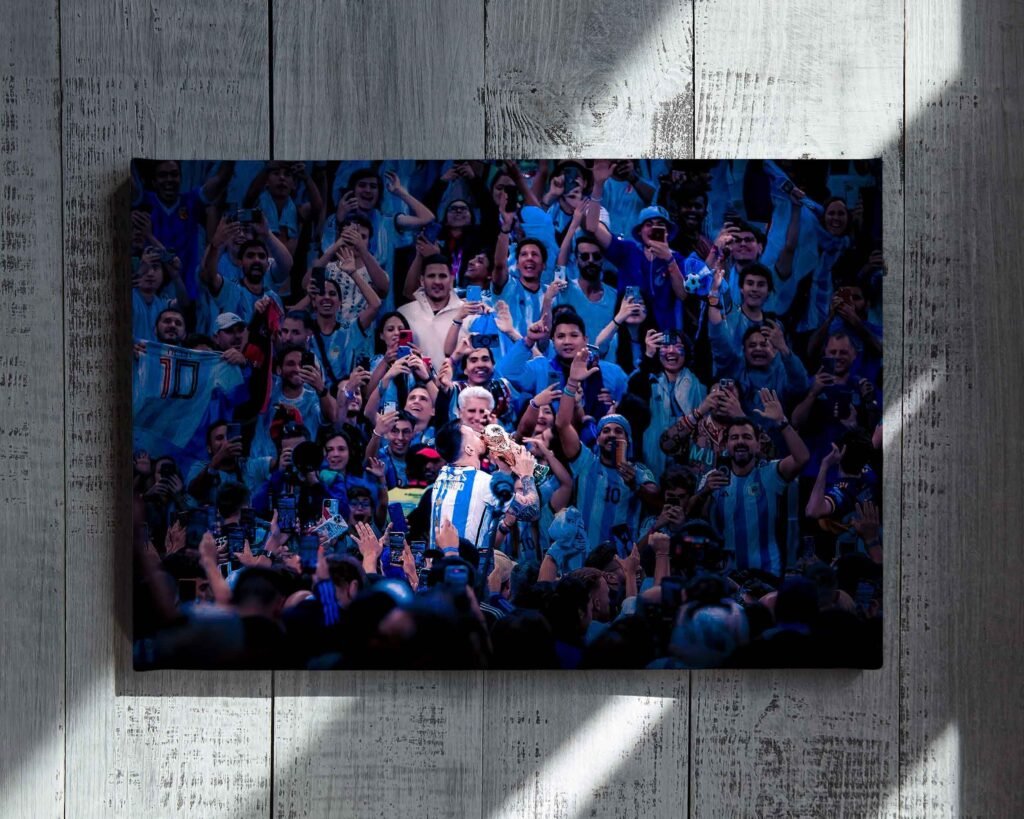 Lionel Messi poster, Argentina Canvas Wall Art, 2022 FIFA Football World Cup print, Barcelona Football Soccer GOAT Sports poster - Image 7