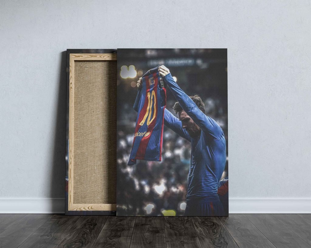 Lionel Messi Poster, Iconic Barcelona Football Canvas Wall Art Print, Argentina Soccer GOAT - Image 7