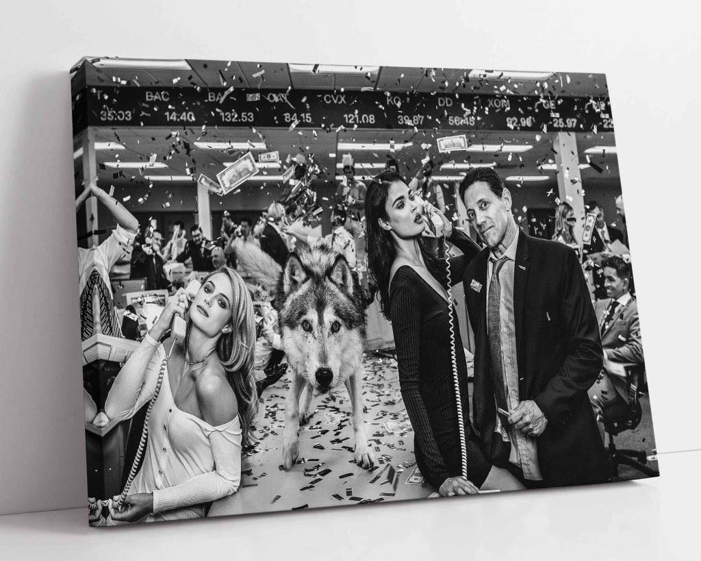 Wolf of Wall Street poster or Canvas wall art print, Jordan Belfort and Leonardo DiCaprio Movie poster print - Image 5