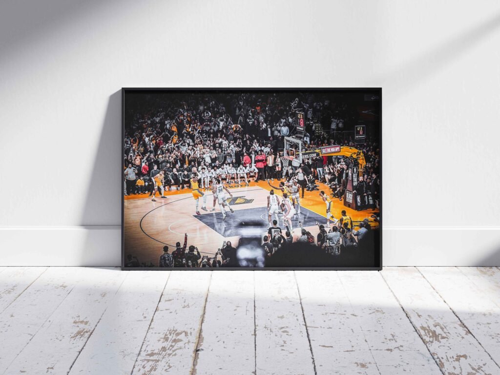 Lebron James poster, Basketball Lakers canvas print, NBA Wall art, Points record of Lebron James canvas - Image 5