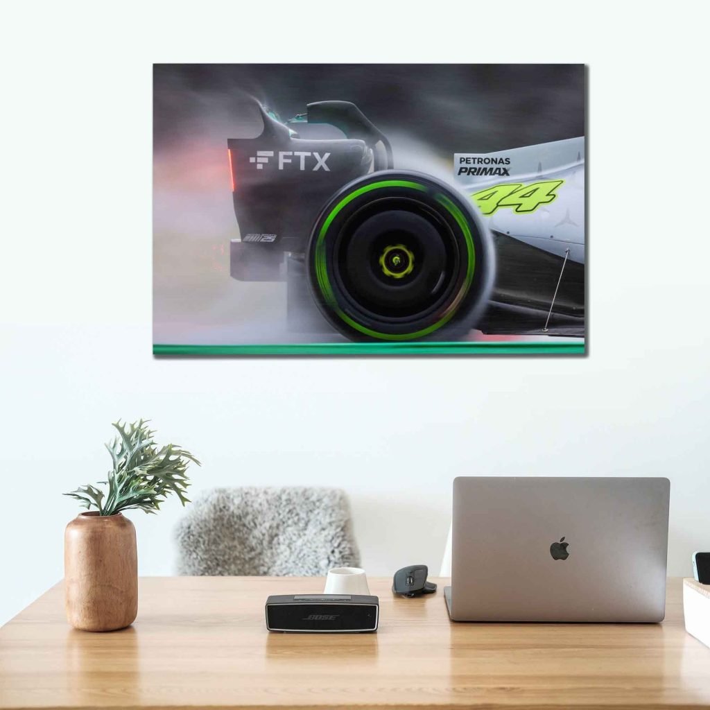 Lewis Hamilton Poster, Formula 1 canvas wall art, Mercedes 2022 Formula 1, Sports poster - Image 5