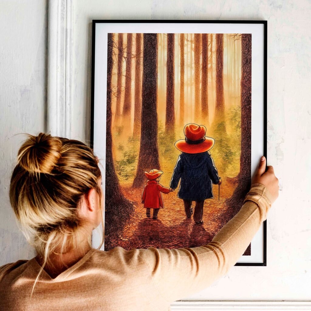 Queen Elizabeth and Paddington bear Poster, The Queen British Collectors Memorabilia Wall Art - Image 4