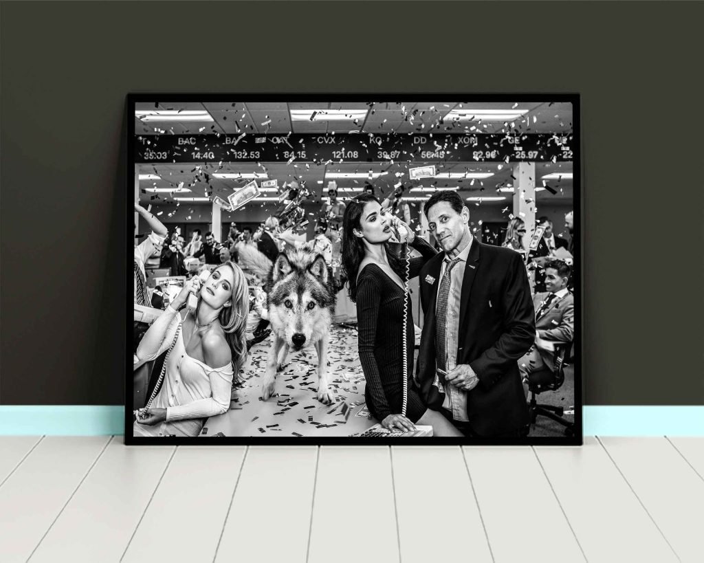 Wolf of Wall Street poster or Canvas wall art print, Jordan Belfort and Leonardo DiCaprio Movie poster print - Image 7