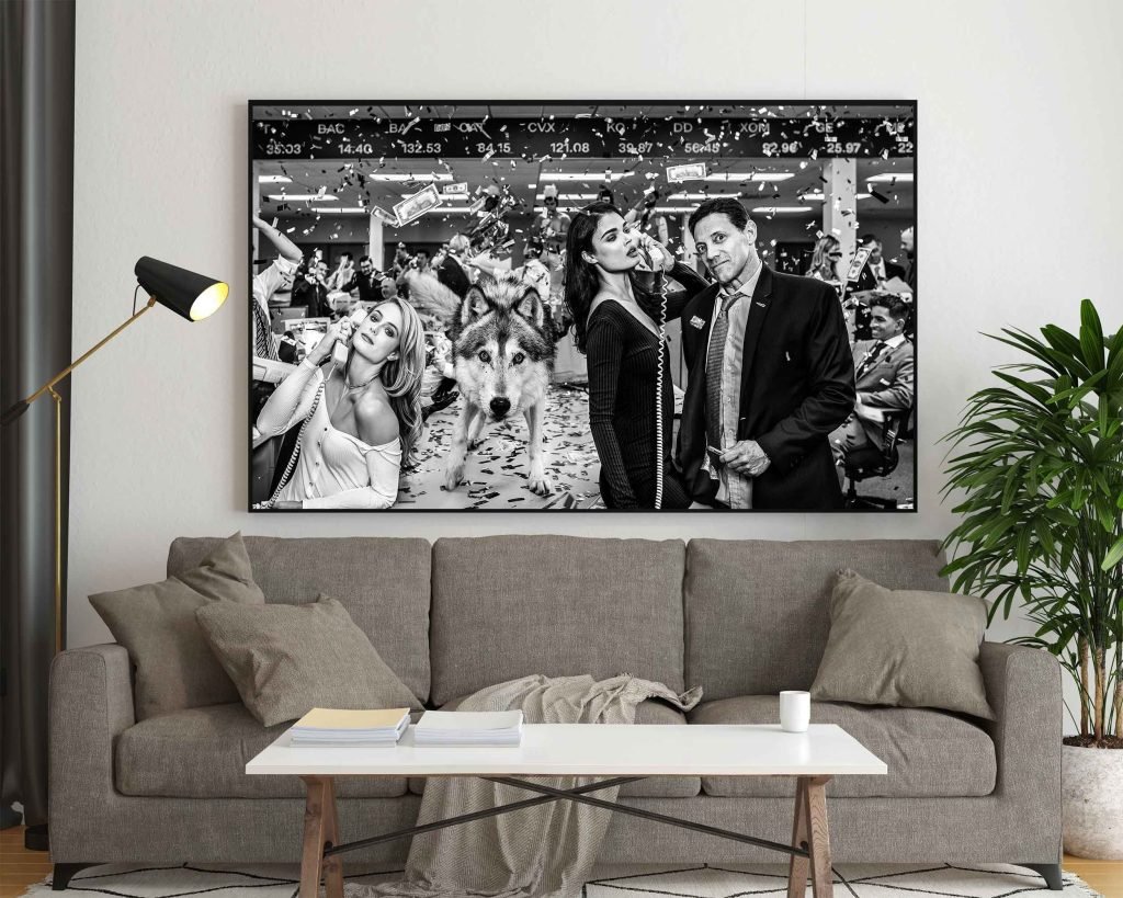 Wolf of Wall Street poster or Canvas wall art print, Jordan Belfort and Leonardo DiCaprio Movie poster print - Image 8