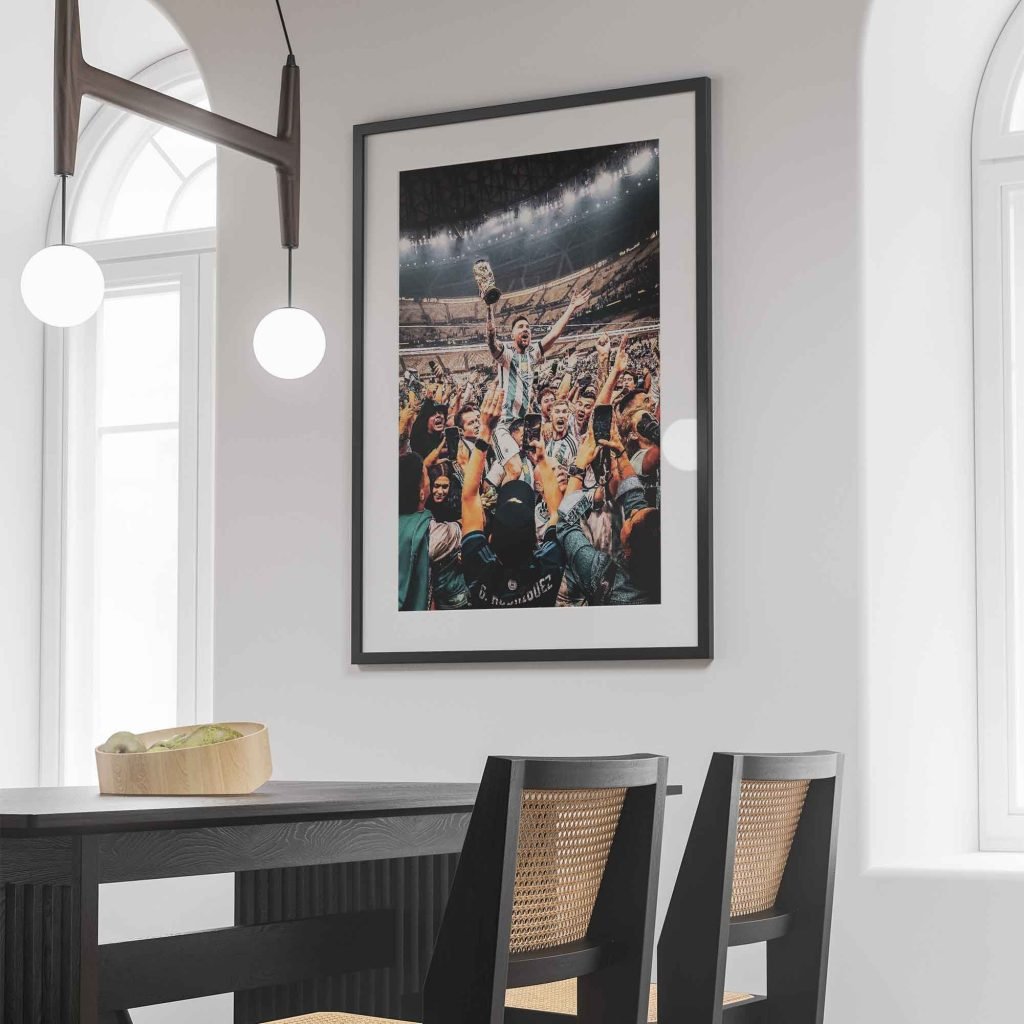 Lionel Messi poster, FIFA Football World Cup 2022 Champion Canvas Wall Art print, Argentina & Barcelona soccer legend, Sports Decor - Image 5