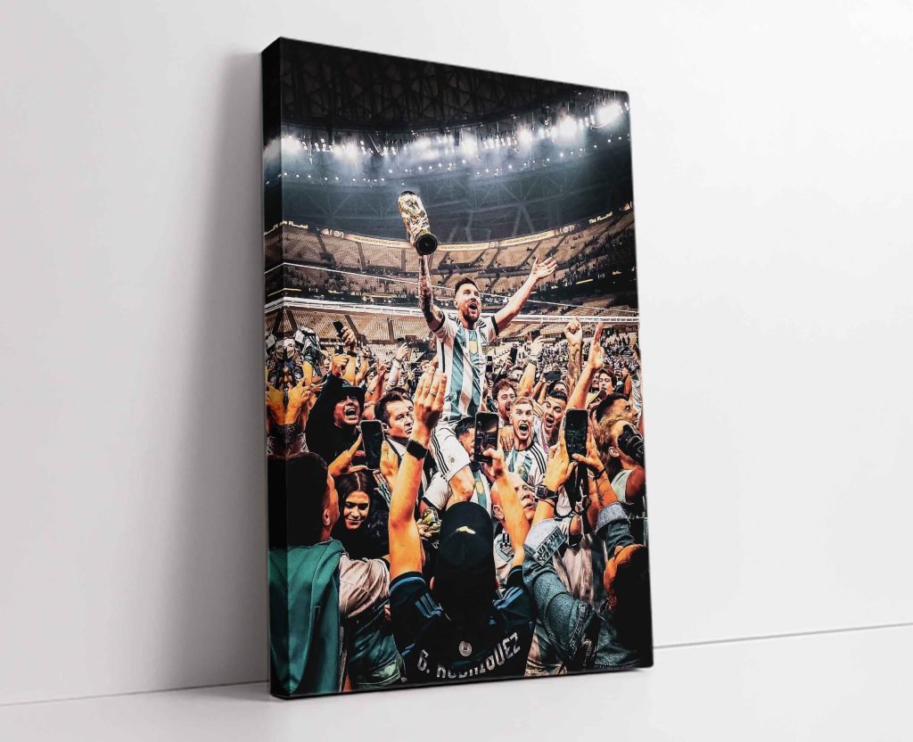 Lionel Messi poster, FIFA Football World Cup 2022 Champion Canvas Wall Art print, Argentina & Barcelona soccer legend, Sports Decor - Image 7