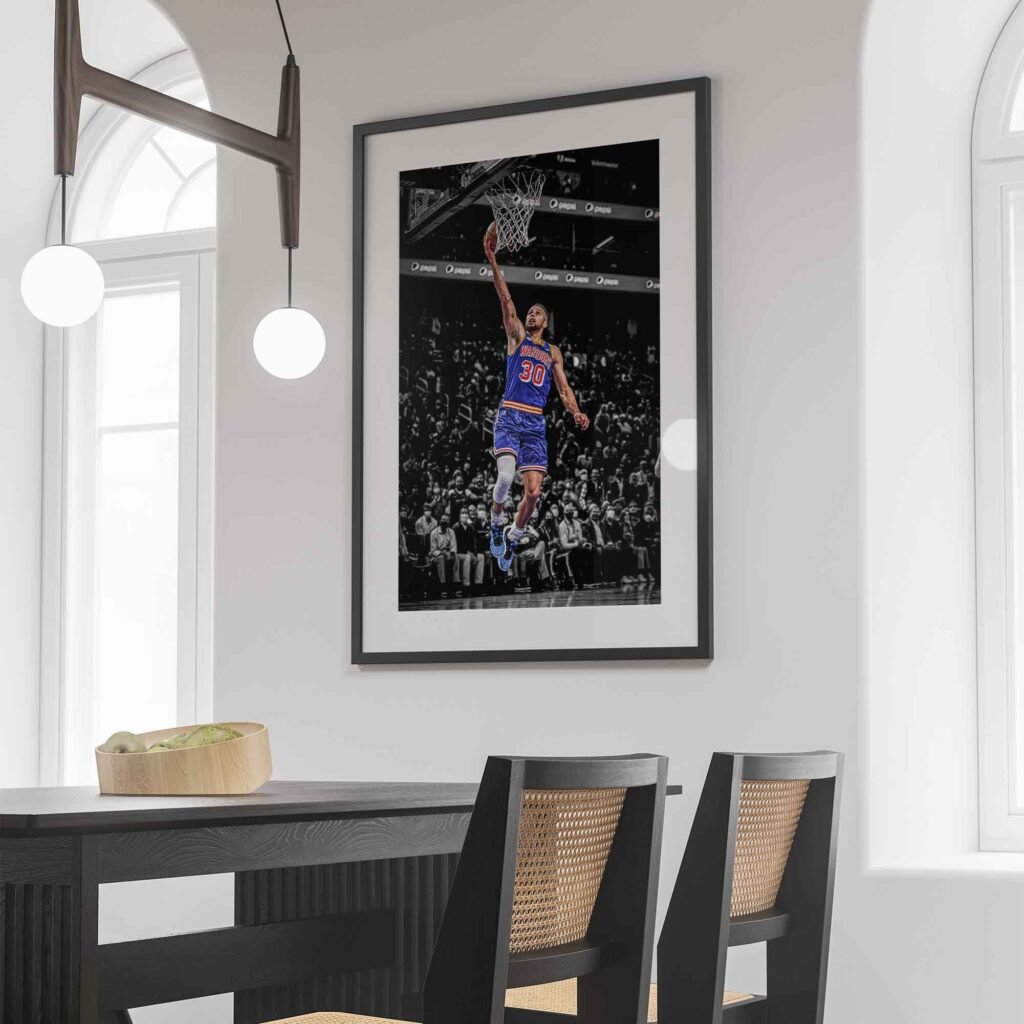 Steph Curry poster, NBA canvas wall art, Basketball poster print, iconic sports poster - Image 7