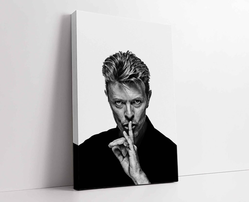 David Bowie Poster, Ziggy Stardust Rock Music Canvas Wall Art print - Image 5