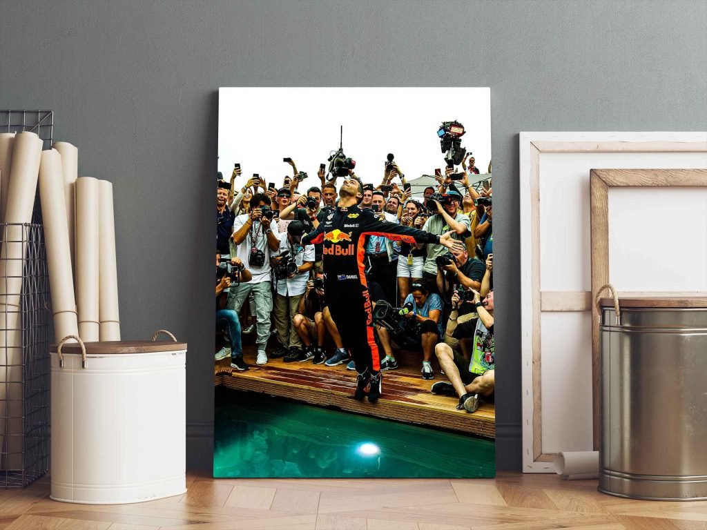 Daniel Ricciardo Poster print - Formula 1 F1 Monaco GP Print - Red Bull Racing Canvas Wall Art - Gift Idea for Him - Motorsport Decor - Image 7