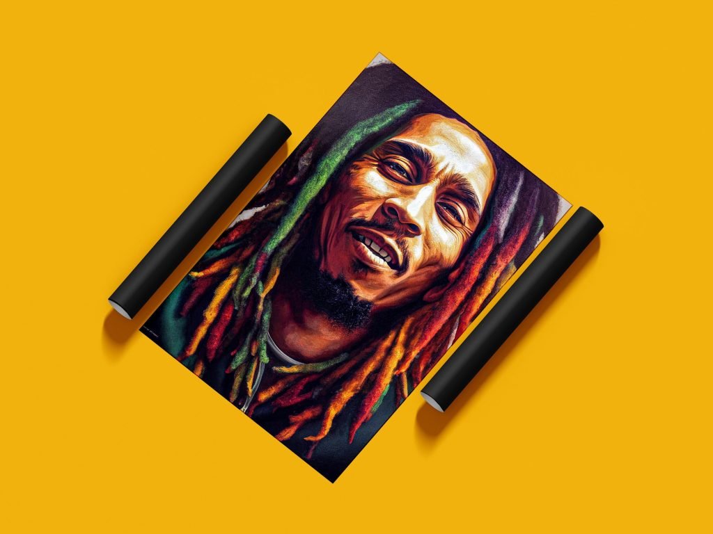 Bob Marley Poster, Reggae Music Vintage Canvas Wall Art, No Woman No Cry print - Image 5