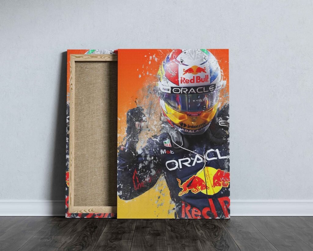 Checo Perez poster, Sergio Perez poster, Red Bull Racing F1 Canvas Wall Art, Formula 1 print - Image 6