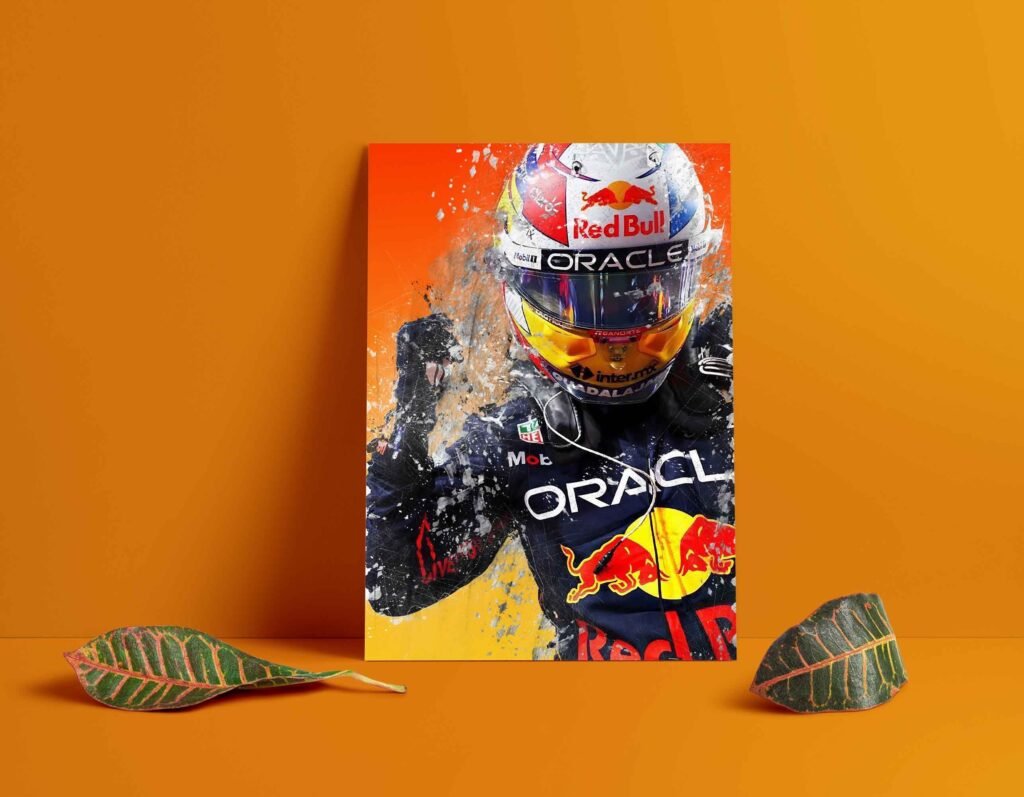 Checo Perez poster, Sergio Perez poster, Red Bull Racing F1 Canvas Wall Art, Formula 1 print - Image 7