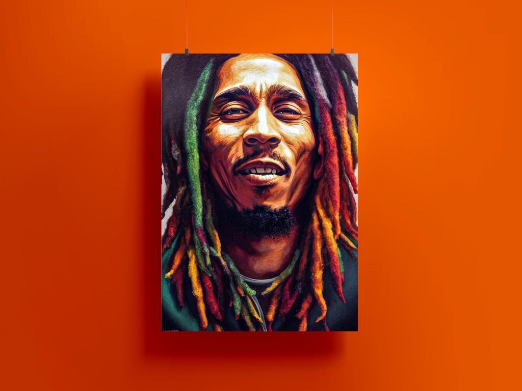 Bob Marley Poster, Reggae Music Vintage Canvas Wall Art, No Woman No Cry print - Image 7