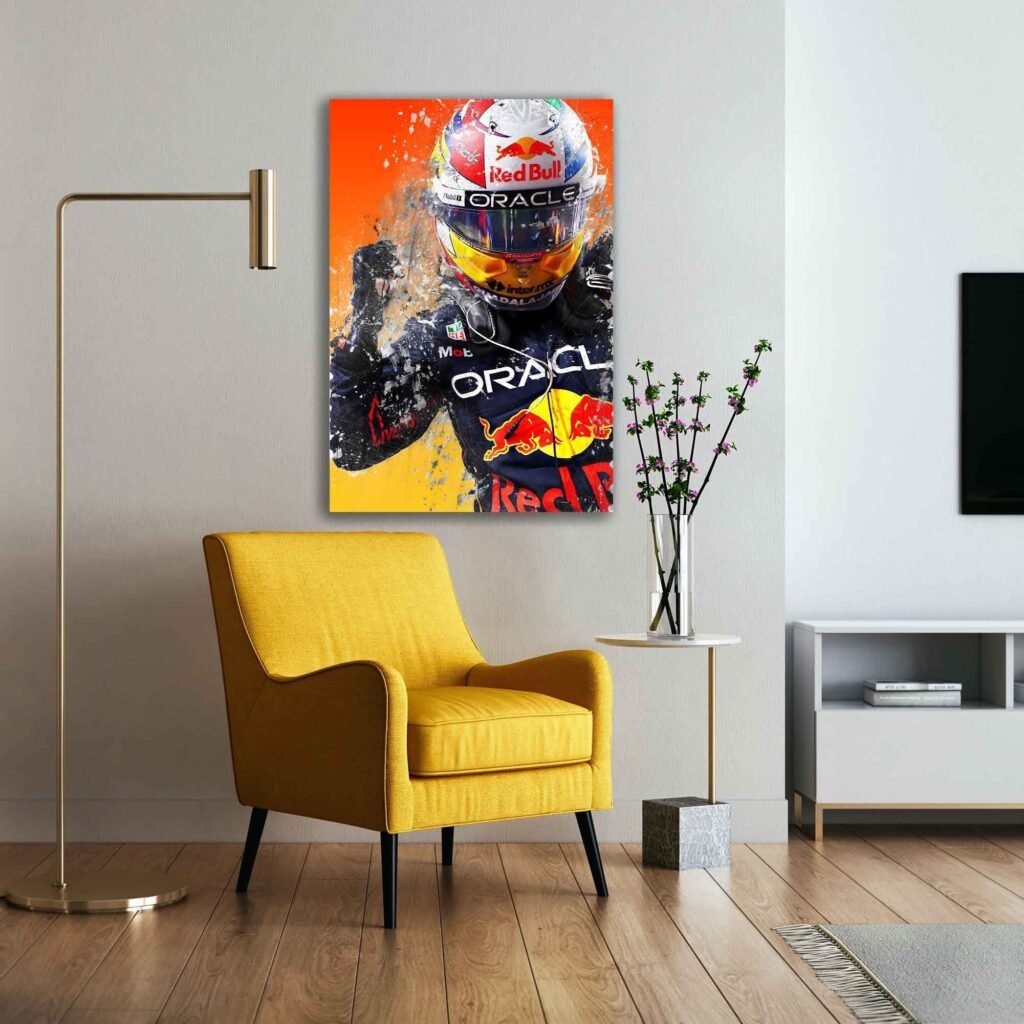 Checo Perez poster, Sergio Perez poster, Red Bull Racing F1 Canvas Wall Art, Formula 1 print - Image 8